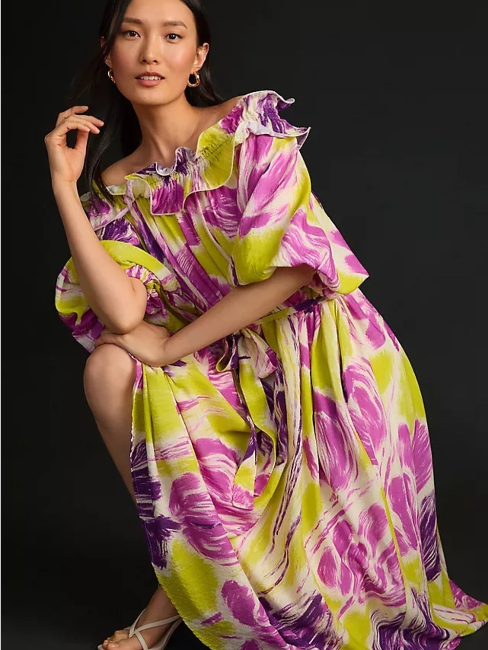 Essential Antwerp Dagent Seersucker Maxi Dress